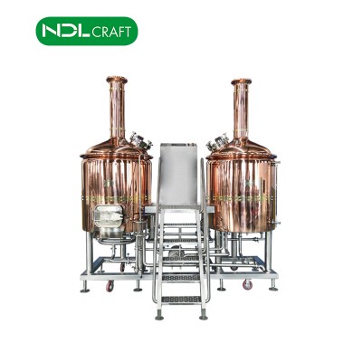 500L restaurant red copper brewhouse micro beer brewing equipment